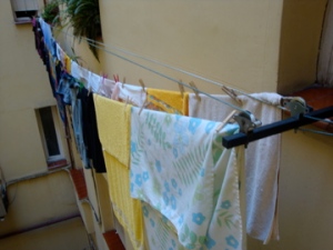 Clothes hanging outside my window